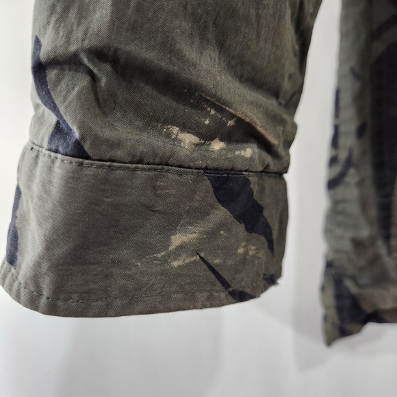 Throwback ADDICT SheCamo Original M-65 Military Camouflage Green Black Coat sz L - Picture 6 of 14